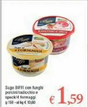 A&O Biffi Biffi - Sugo Con Funghi Porcini Senza Aglio offerta