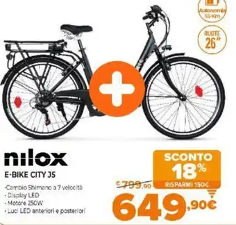 Expert nilox E-Bike City J5 offerta