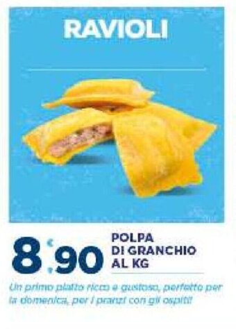 Deco Supermercati Ravioli Polpa di Granchio al kg offerta