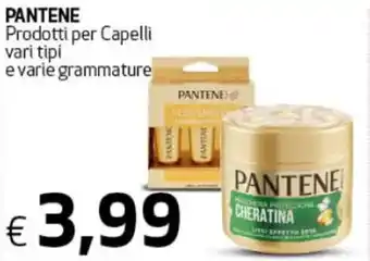 Ipercoop Pantene Prodotti per Capelli vari tipi e varie grammature offerta