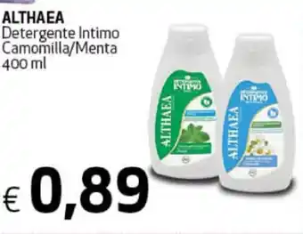 Ipercoop Althaea Detergente Intimo Camomilla/Menta 400 ml offerta