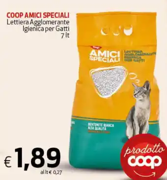Ipercoop Coop Amici Speciali Lettiera Agglomerante Igienica per Gatti 7 lt offerta
