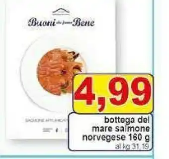Gros Bottega del mare Salmone affumicato 160 g offerta