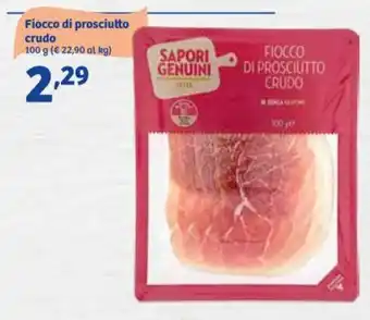 Sapori Genuini Fiocco di prosciutto crudo 100 g