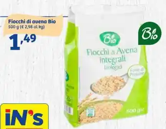 In'S Mercato Bio Fiocchi di avena 500 g offerta