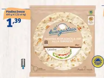 In'S Mercato Il Buongustaio Piadina fresca 600 g offerta