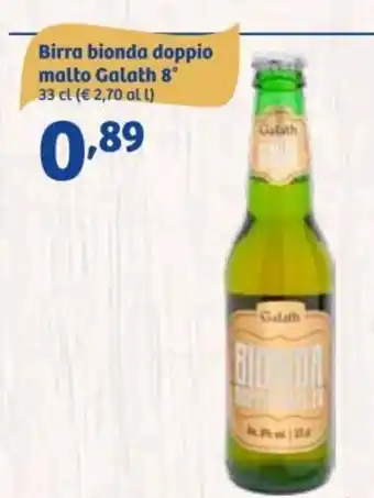 In'S Mercato Galath 8° Birra bionda doppio malto 33 cl offerta