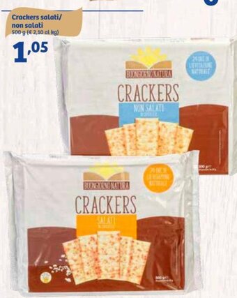 In'S Mercato Buongiorno Natura Crackers salati/non salati 500 g offerta