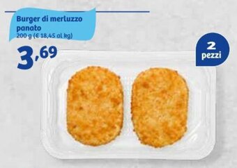 In'S Mercato Burger di merluzzo panato 200 g offerta