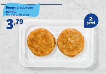 Burger di salmone panato 180 g