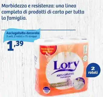 In'S Mercato Lory Asciugatutto decorato 2 rotoli offerta