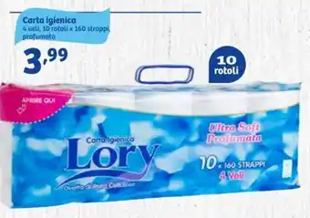 In'S Mercato Lory Carta igienica 10 rotoli offerta