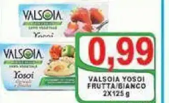 Gros Valsoia Yosoi Frutta/Bianco 2x125 g offerta