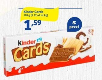 In'S Mercato Kinder Cards 128 g offerta
