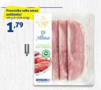 In'S Mercato Prosciutto cotto senza antibiotici 100 g offerta