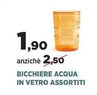 Bicchiere Acqua In Vetro Assortiti