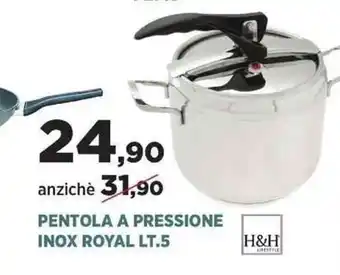Scaramuzza Pentola A Pressione Inox Royal 5Lt. offerta
