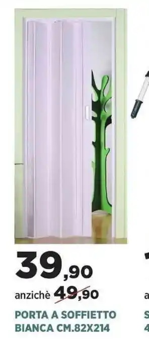 Scaramuzza Porta A Soffietto Bianca Cm 82x214 offerta