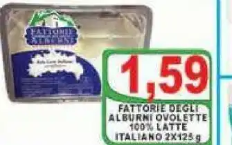 Gros Fattorie degli alburni Provola 2x125 g offerta