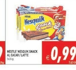 Gros Nesquik Snack offerta