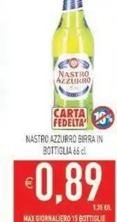 Gros Nastro Azzurro Birra 66 cl offerta