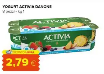 Oasi Danone Activia Yogurt 8 pezzi 1 kg offerta