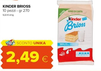 Oasi Kinder Brioss 10 pezzi - gr 270 offerta