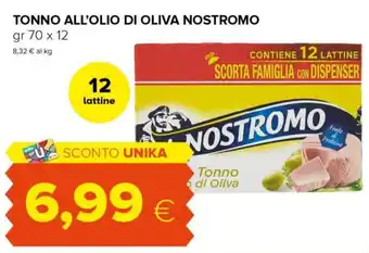 Oasi Nostromo Tonno All'Olio Di Oliva gr 70 x 12 offerta
