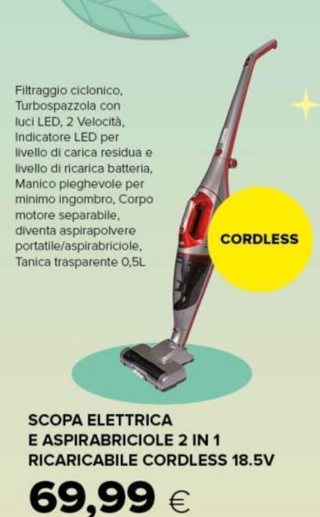 Polti Batteria per scopa elettrica 18.5 V 