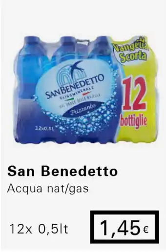 Iper Tosano San Benedetto Acqua nat/gas 12x 0,5lt offerta