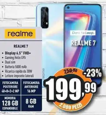 Unieuro RealMe 7 offerta