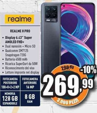 Unieuro Realme 8 Pro offerta
