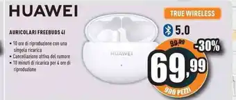 Unieuro Huawei Auricolari Freebuds 41 offerta