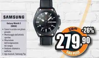 Unieuro Samsung Galaxy Watch 3 (R850) offerta