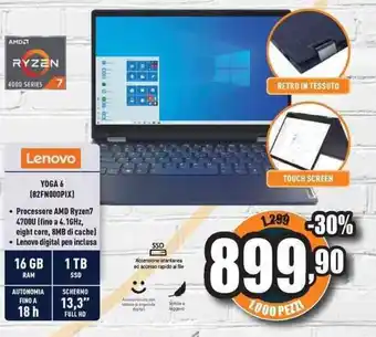 Unieuro Lenovo Yoga 6 (82FN000PIX) offerta