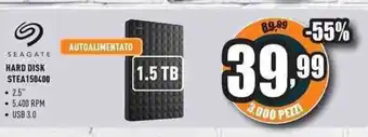 Unieuro Seagate Hard Disk STEA150400 offerta