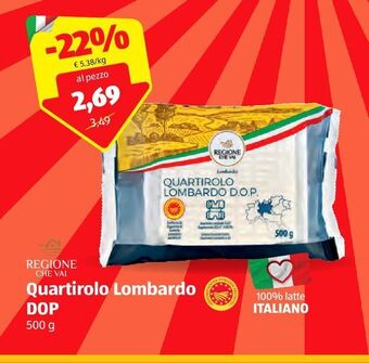 ALDI Quartirolo lombardo dop offerta