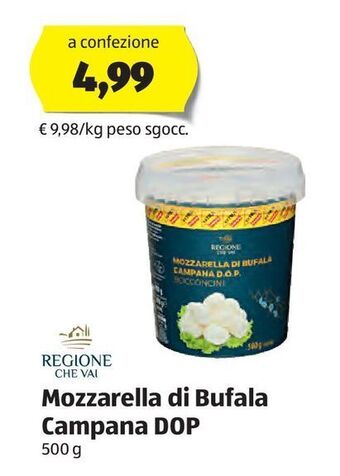 ALDI Mozzarella di bufala campana dop offerta
