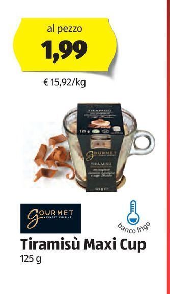 ALDI Tiramisù maxi cup offerta
