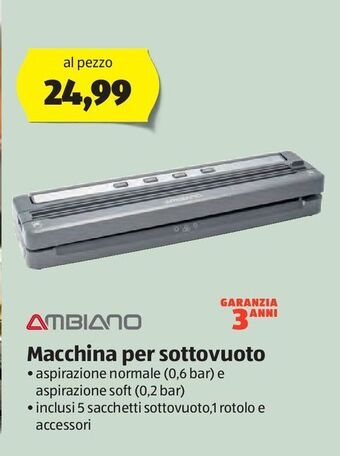 ALDI Macchina per sottovuoto offerta