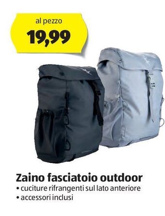ALDI Zaino fasciatoio outdoor offerta