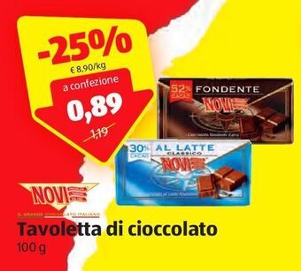 ALDI Tavoletta di cioccolato offerta