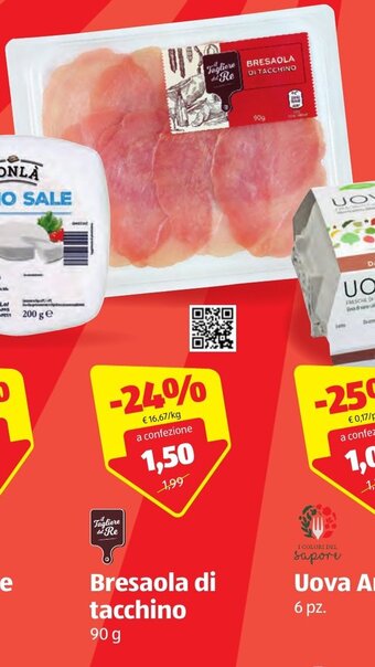 ALDI Bresaola di tacchino 90g offerta