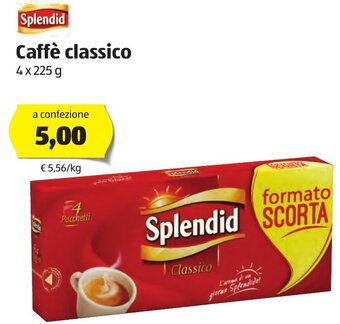ALDI Splendid Caffè classico 4x225g offerta
