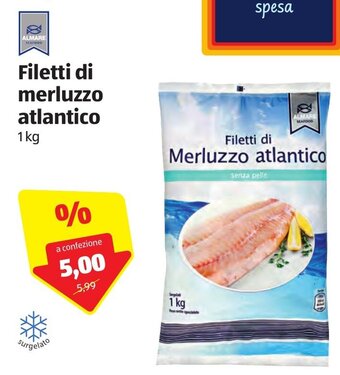 ALDI Filetti di merluzzo atlantico 1kg offerta