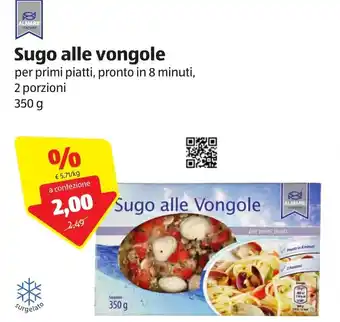 ALDI Sugo alle vongole 350g offerta