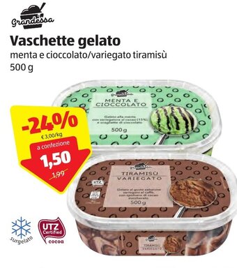 ALDI Grandessa Vaschetta gelato 500g offerta