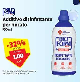 ALDI Additivo disinfettante per bucato 750ml offerta