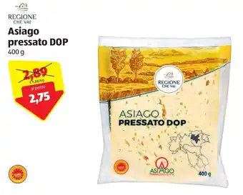 ALDI Regione Che Val Asiago pressato DOP 400g offerta