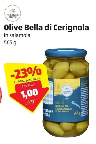 ALDI Olive Bella di Cerignola 565g offerta
